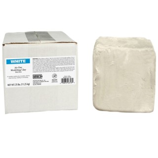 AMACO Air Dry Clay, White, 25 lbs.