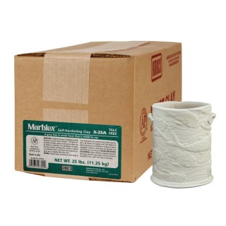 AMACO Marblex™ Self-Hardening Clay, Gray, 25 lbs.
