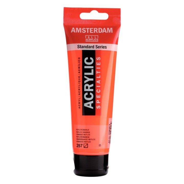 Amsterdam Standard Acrylic Paint, 120ml, Reflex Orange 257