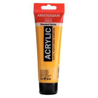 Amsterdam Standard Acrylic Paint, 120ml, Azo Yellow Deep 270