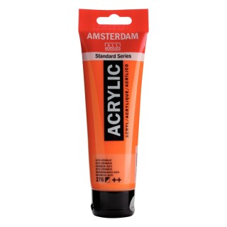 Amsterdam Standard Acrylic Paint, 120ml, Azo Orange 276