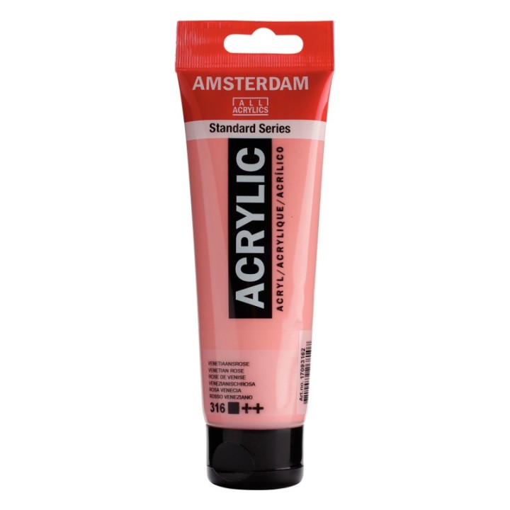 Amsterdam Standard Acrylic Paint, 120ml, Venetian Rose 316