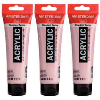Amsterdam Standard Acrylic Paint, 120ml, Persian Rose 330, Pack of 3