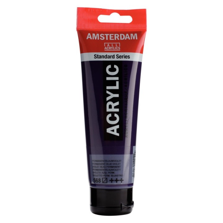 Amsterdam Standard Acrylic Paint, 120ml, Permanent Blue Violet 568