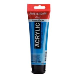 Amsterdam Standard Acrylic Paint, 120ml, Manganese Blue Phthalo 582