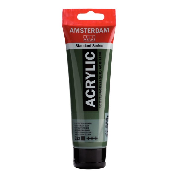 Amsterdam Standard Acrylic Paint, 120ml, Olive Green Deep 622