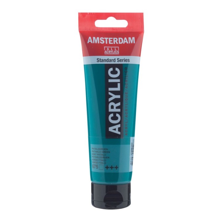 Amsterdam Standard Acrylic Paint, 120ml, Phthalo Green 675