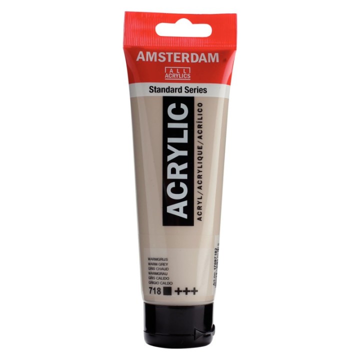 Amsterdam Standard Acrylic Paint, 120ml, Warm Grey 718