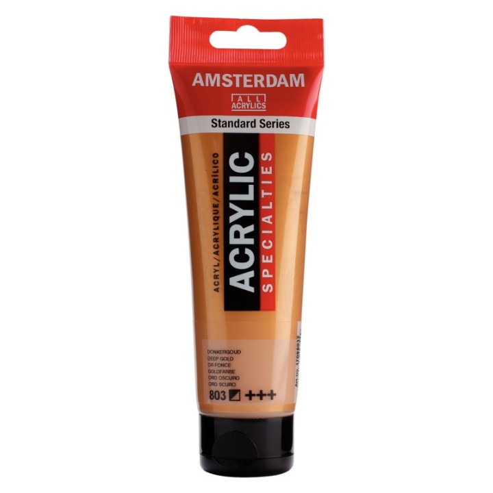 Amsterdam Standard Acrylic Paint, 120ml, Deep Gold 803