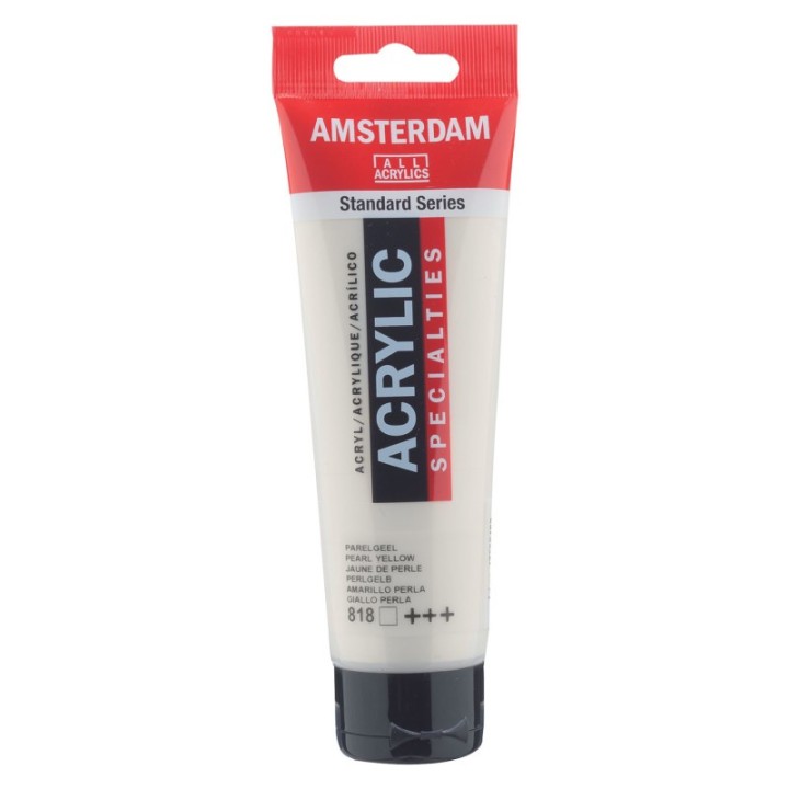 Amsterdam Standard Acrylic Paint, 120ml, Pearl Yellow 818