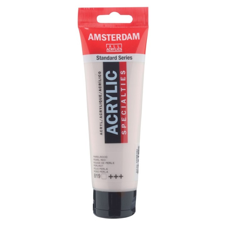 Amsterdam Standard Acrylic Paint, 120ml, Pearl Red 819