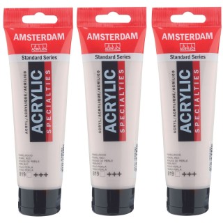 Amsterdam Standard Acrylic Paint, 120ml, Pearl Red 819, Pack of 3
