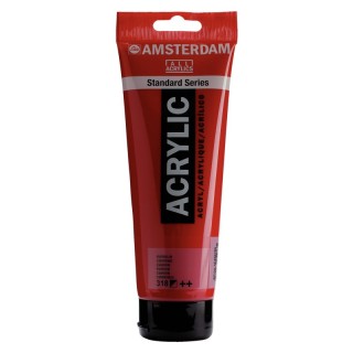 Amsterdam Standard Acrylic Paint Tube, 250 mL, Carmine 318