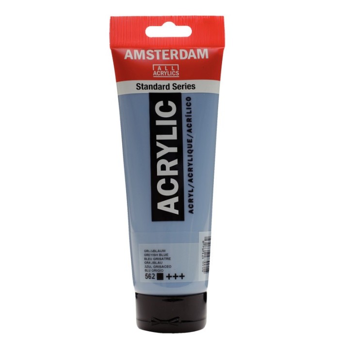 Amsterdam Standard Acrylic Paint Tube, 250 mL, Greyish Blue 562