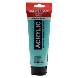 Amsterdam Standard Acrylic Paint Tube, 250 mL, Turquoise Green 661