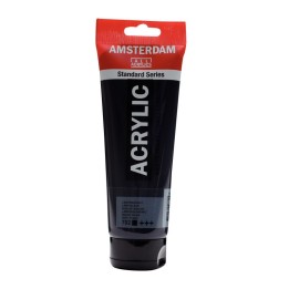 Amsterdam Standard Acrylic Paint Tube, 250 mL, Lamp Black 702