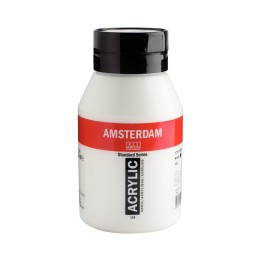 Amsterdam Standard Acrylic Paint Tube, 1000 mL, Titanium White