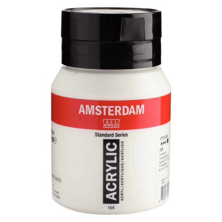 Amsterdam Standard Acrylic Paint, 500ml, Titan White