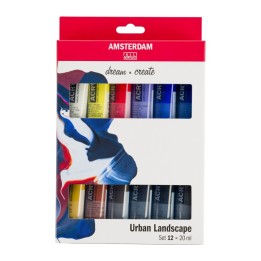 Amsterdam Standard Acrylic Urban Landscape Set, 12 x 20mL