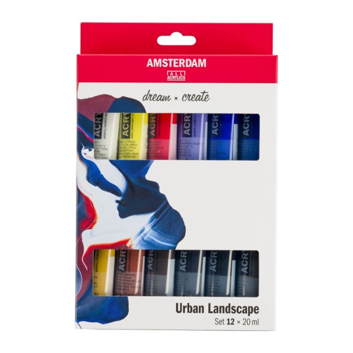 Amsterdam Standard Acrylic Urban Landscape Set, 12 x 20mL