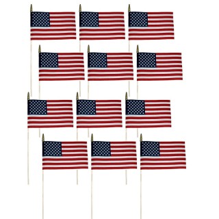 Annin & Company Verona Brand U.S. Miniature Flag, 8" x 12", Pack of 12