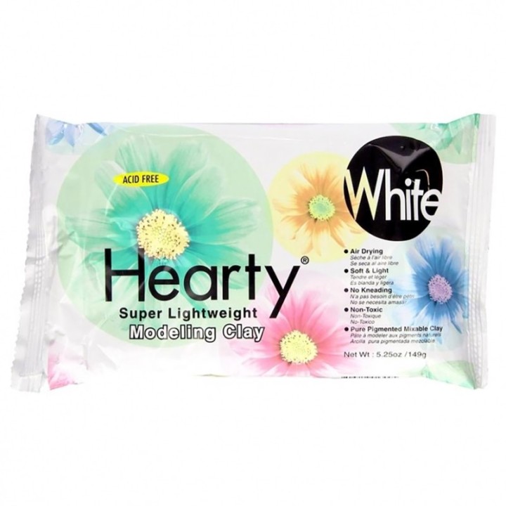 ACTÍVA Hearty® Super Lightweight Modeling Clay, White, 5.25 oz