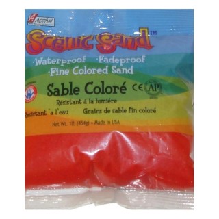 ACTÍVA Scenic Sand™ Craft Colored Sand, Bright Red, 1lb (454g) Bag