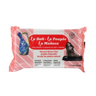 ACTÍVA La Doll Satin Smooth Natural Stone Modeling Clay, 1.1 lb (500 g)