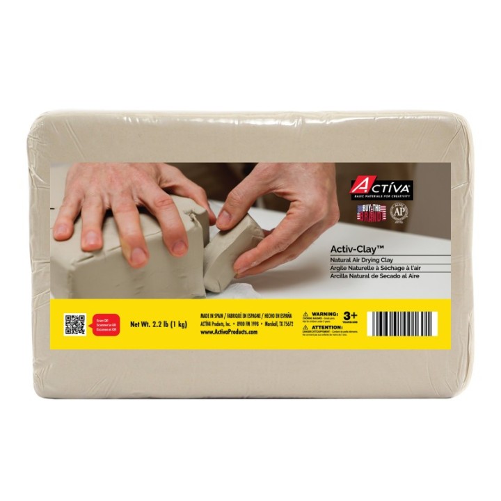 ACTÍVA Activ-Clay™ Air-Dry Clay, Natural White, 2.2 lb