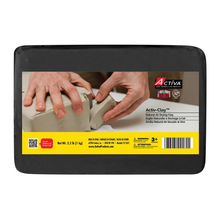 ACTÍVA Activ-Clay™ Air-Dry Clay, Black, 2.2 lb