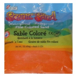 ACTÍVA Scenic Sand™ Craft Colored Sand, Orange, 1lb (454g) Bag