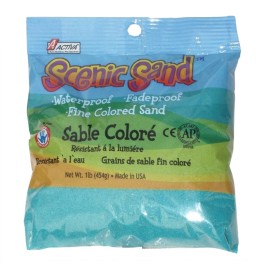 ACTÍVA Scenic Sand™ Craft Colored Sand, Turquoise, 1 lb (454 g) Bag