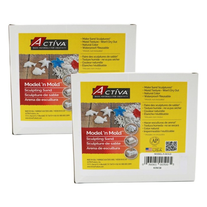 ACTÍVA Model 'n Mold™ Sculpting Sensory Sand, 3 lbs. Per Pack, 2 Packs