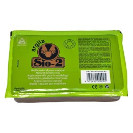 ACTÍVA SIO-2® Argila Natural Pottery Clay, 2.2 lb (1 kg), Red