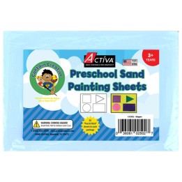Captain Creative Preschool Sand Art Sheets, Shapes Theme, 5x7 in, 30 Sheets