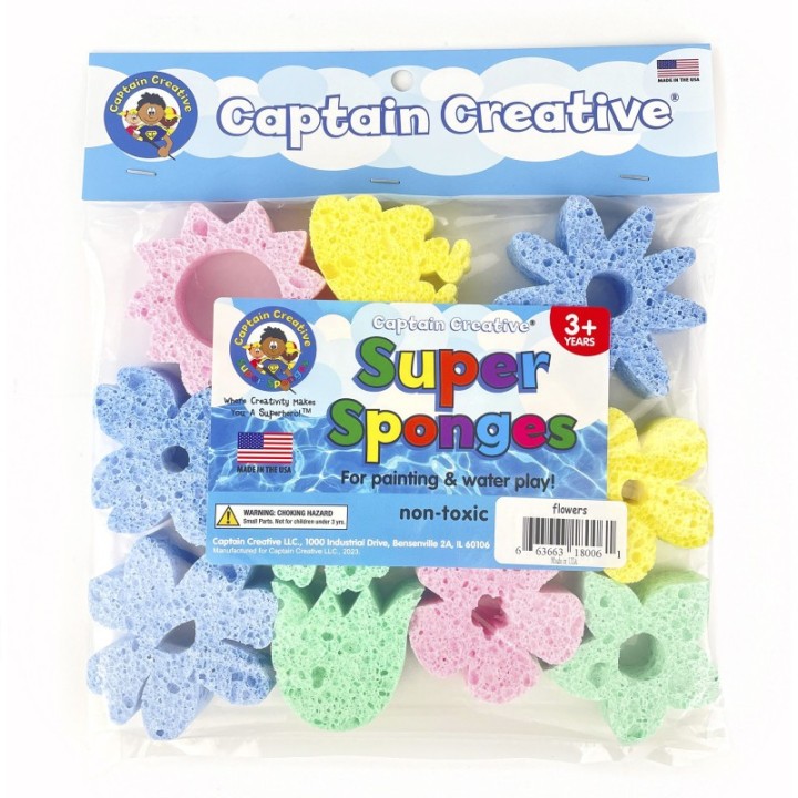 Captain Creative Super Sponges Flowers Pack