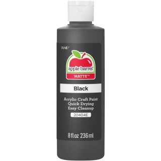 Apple Barrel Acrylic Paint Matte, 8oz., Black