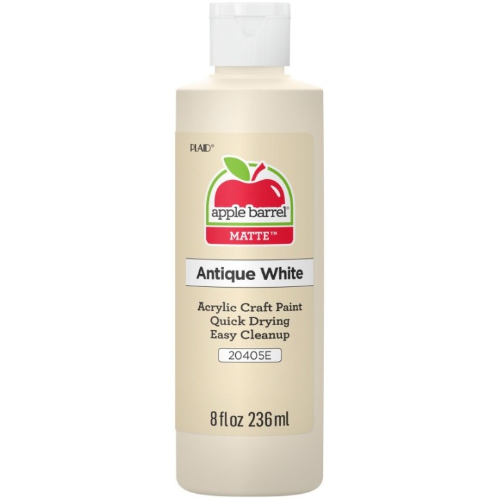 Apple Barrel Acrylic Paint Matte, 8oz., Antique White