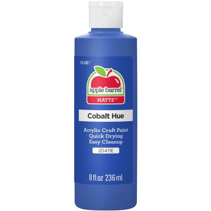 Apple Barrel Acrylic Paint Matte, 8oz., Cobalt Hue