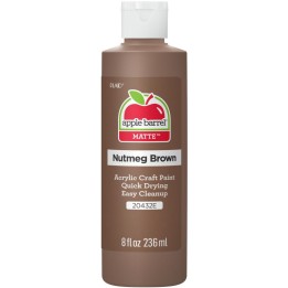 Apple Barrel Acrylic Paint Matte, 8oz., Nutmeg Brown