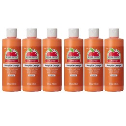 Apple Barrel Acrylic Paint Matte, 8oz., Pumpkin Orange, Pack of 6