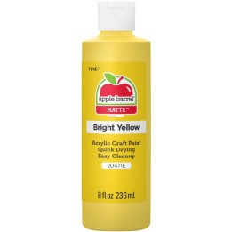 Apple Barrel Acrylic Paint Matte, 8oz., Bright Yellow