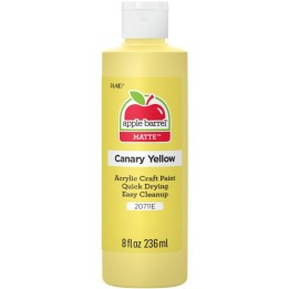 Apple Barrel Acrylic Paint Matte, 8oz., Canary Yellow