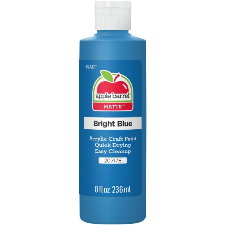 Apple Barrel Acrylic Paint Matte, 8oz., Bright Blue