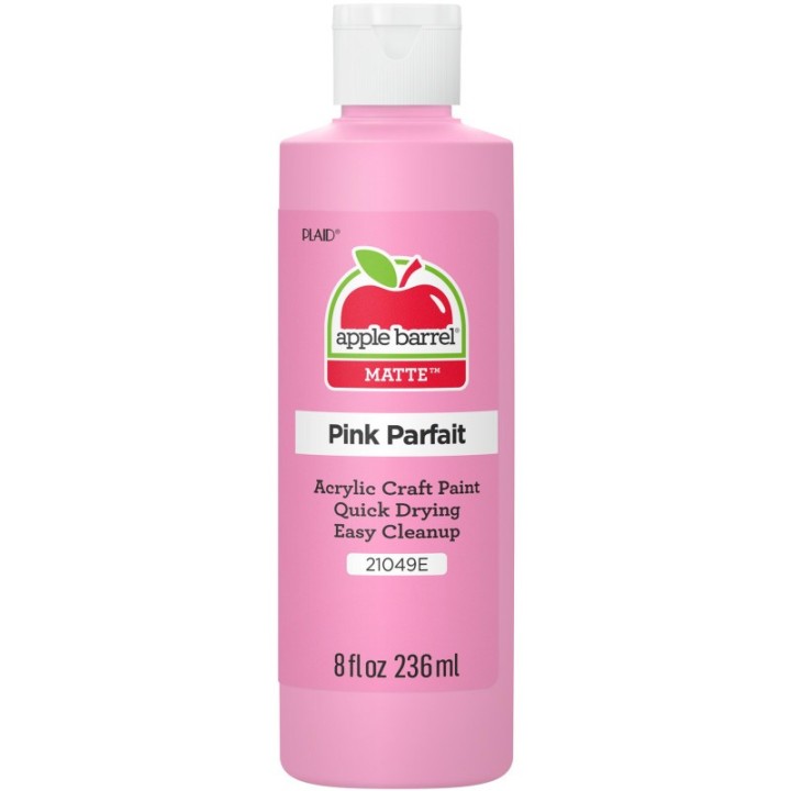 Apple Barrel Acrylic Paint Matte, 8oz., Pink Parfait