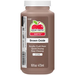 Apple Barrel Acrylic Paint Matte, 16oz., Brown Oxide