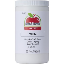 Apple Barrel Acrylic Paint Matte, 32oz., White