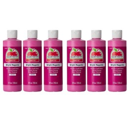 Apple Barrel Acrylic Paint Matte, 8oz., Bright Magenta, Pack of 6