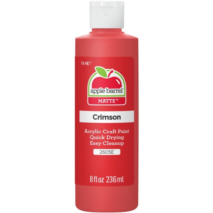 Apple Barrel Acrylic Paint Matte, 8oz., Crimson