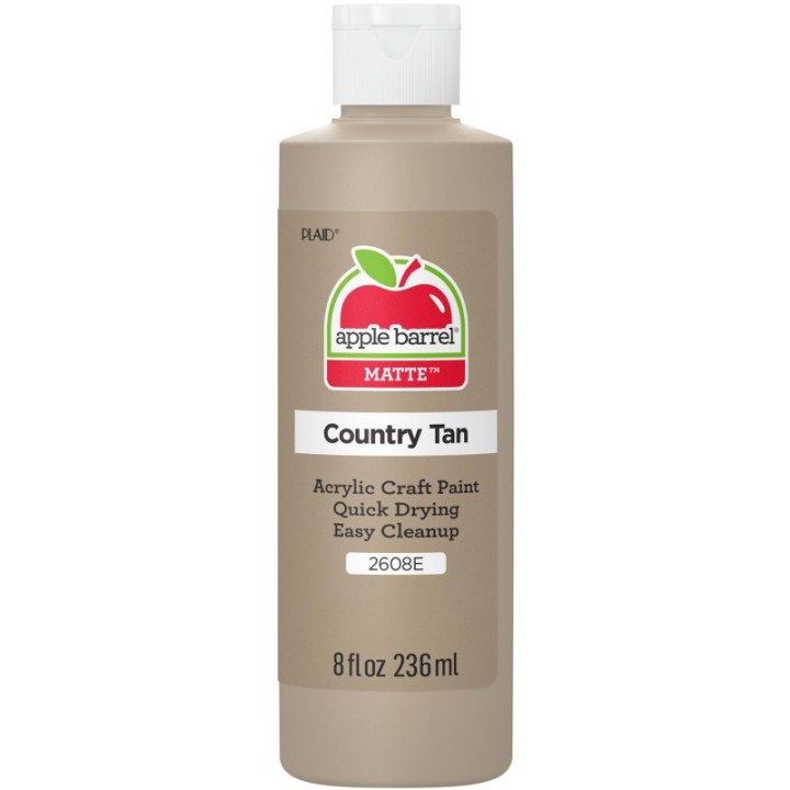 Apple Barrel Acrylic Paint Matte, 8oz., Country Tan